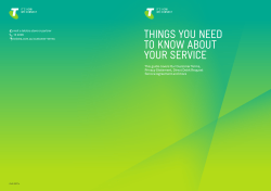 things you need to know about your service