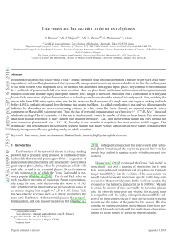 Late veneer and late accretion to the terrestrial planets