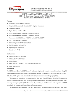 GBPR-xxxx192-xxC/GBPR-xxxx8G-xxC SFP+ Bi