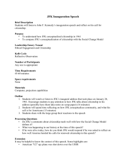 JFK Inauguration Speech