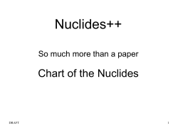 Nuclides ++ - MCNP Vised
