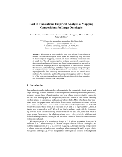 Empirical Analysis of Mapping Compositions for Large Ontologies