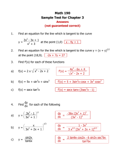Answers - El Camino College