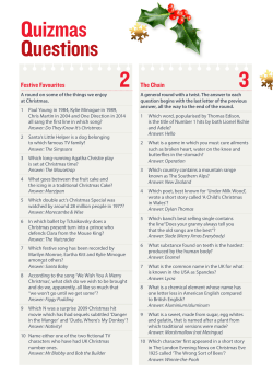 2 3 Quizmas Questions - British Heart Foundation