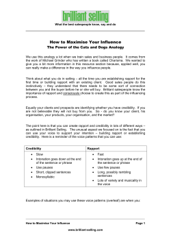 How to Maximise Your Influence