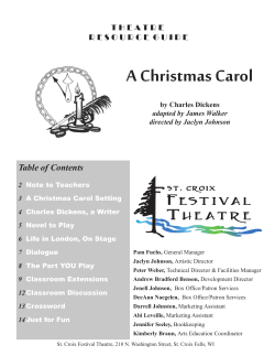 A Christmas Carol - Festival Theatre