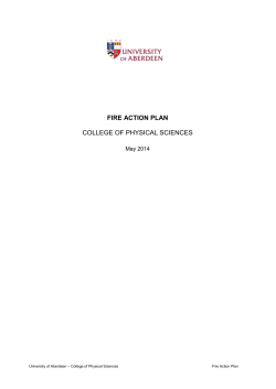 Emergency Fire Action Plan