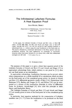 The infinitesimal Lefschetz Formulas