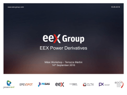 EEX Power Derivatives