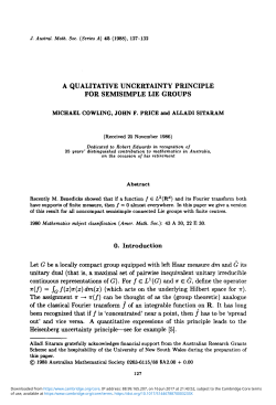 A qualitative uncertainty principle for semisimple Lie groups