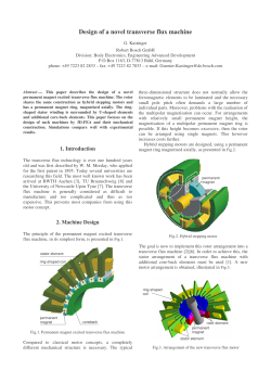 Design of a novel transverse flux machine