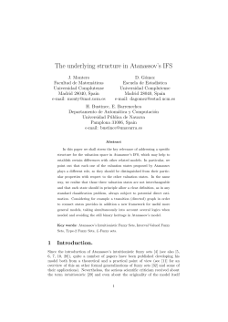 The underlying structure in Atanassov`s IFS - E