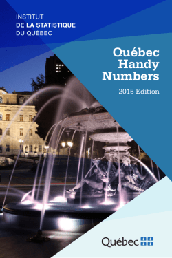 Qu&eacute;bec Handy Numbers &ndash; 2015 Edition