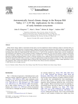 Astronomically forced climate change in the Kenyan Rift Valley 2.7