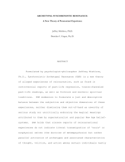 ARCHETYPAL SYNCHRONISTIC RESONANCE