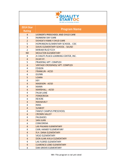 2014 Site Ratings List - Orange County Department of Education