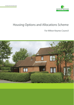 M14063 Housing Options - Milton Keynes Council