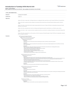 Introduction to Tuesdays With Morrie Unit