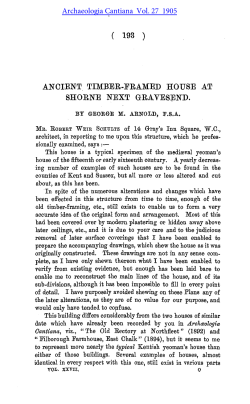 Ancient Timber-Framed Houses at Shorne next Gravesend