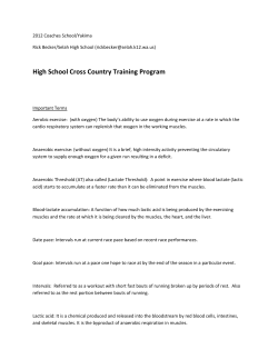 High School Cross Country Training Program