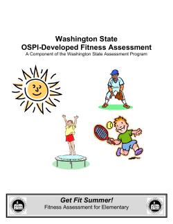 Get Fit Summer! This assessment