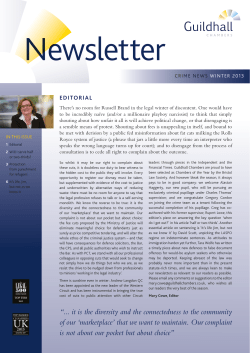 Crime Newsletter - Winter 2013