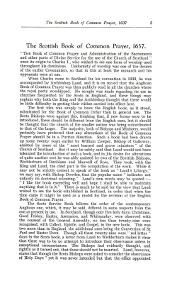The Scottish Book of Common Prayer, 1637.