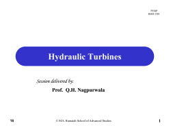 Hydraulic Turbines