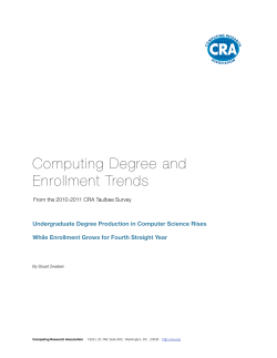 Computing Degree and Enrollment Trends
