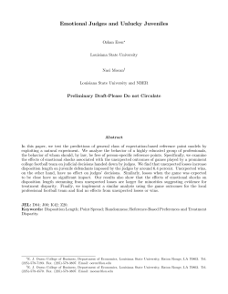 Emotional Judges and Unlucky Juveniles