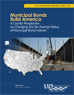 Publication: Municipal Bonds Build America