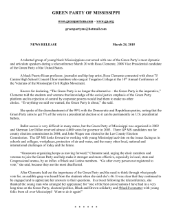 Mississippians Talk with Rosa Clemente