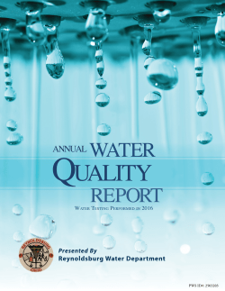 2016 Annual Water Quality Report