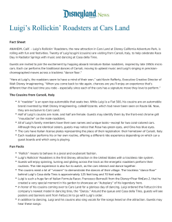 Luigi`s Rollickin` Roadsters at Cars Land