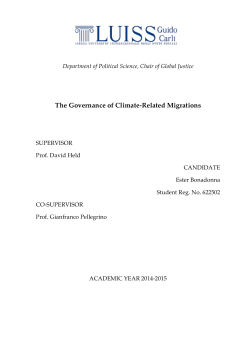 The Governance of Climate