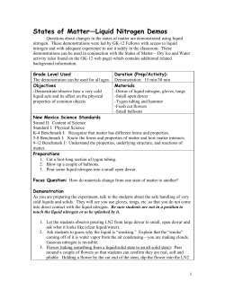 States of Matter&mdash;Liquid Nitrogen Demos - UNM GK