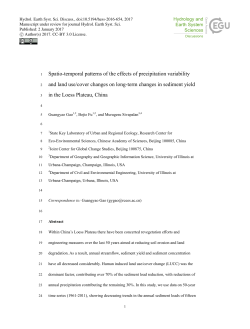 Spatio-temporal patterns of the effects of precipitation variability and