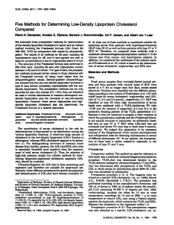 Five Methods for Determining Low-Density