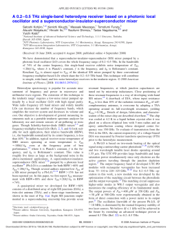 A 0.2&ndash;0.5 THz single-band heterodyne receiver based on a photonic
