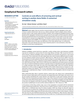 Controls on and effects of armoring and vertical sorting in aeolian