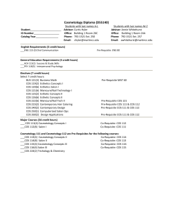 Curriculum Checksheet - Martin Community College