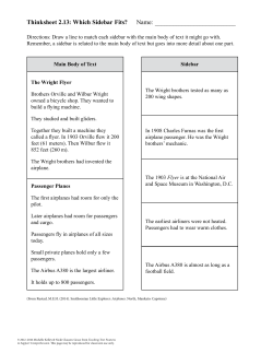 Thinksheet 2.13: Which Sidebar Fits?