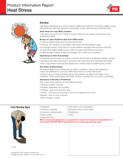 Heat Stress - Lawson Products