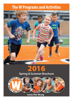 The W Programs and Activities