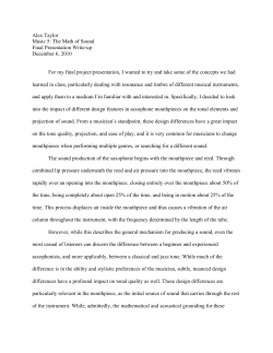 Alex Taylor Music 5: The Math of Sound Final Presentation Write