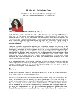 First Love by Judith Ortiz Cofer (1)