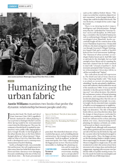 Humanizing the urban fabric