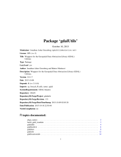 Package `gdalUtils`