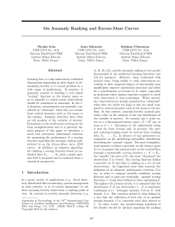 On Anomaly Ranking and Excess