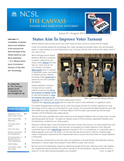 States Aim To Improve Voter Turnout